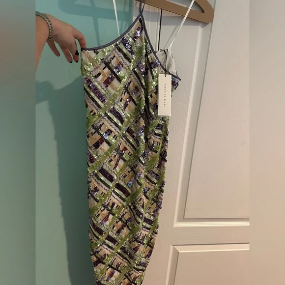 Veronica Beard Cherie Sequin Halter Bodycon Dress - Picture 7 of 13